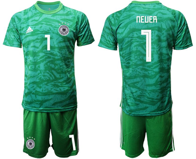 Men 2019-2020 Season National Team Germany green goalkeeper #1 Soccer Jerseys